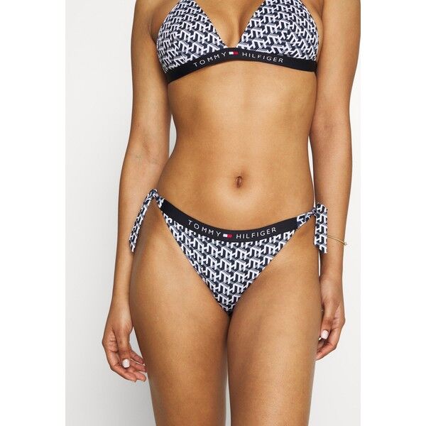 Tommy Hilfiger CORE SOLID CHEEKY STRING SIDE TIE Dół od bikini white TO181I029