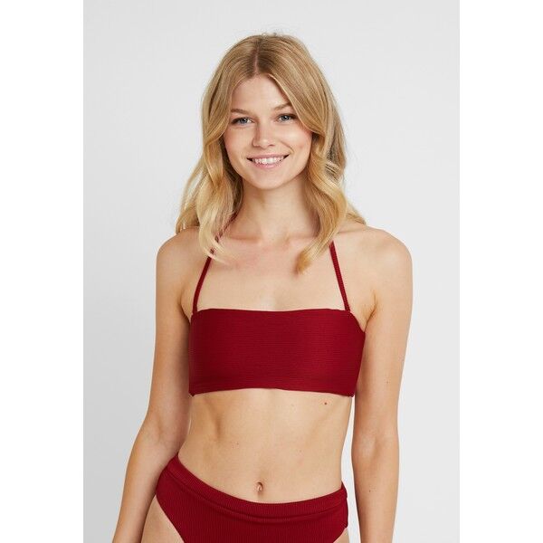 RVCA FADE OUT BANDEAU Góra od bikini wine RV481J00S