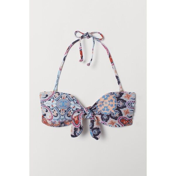 H&M Góra od kostiumu 0698255003 Niebieski/Paisley