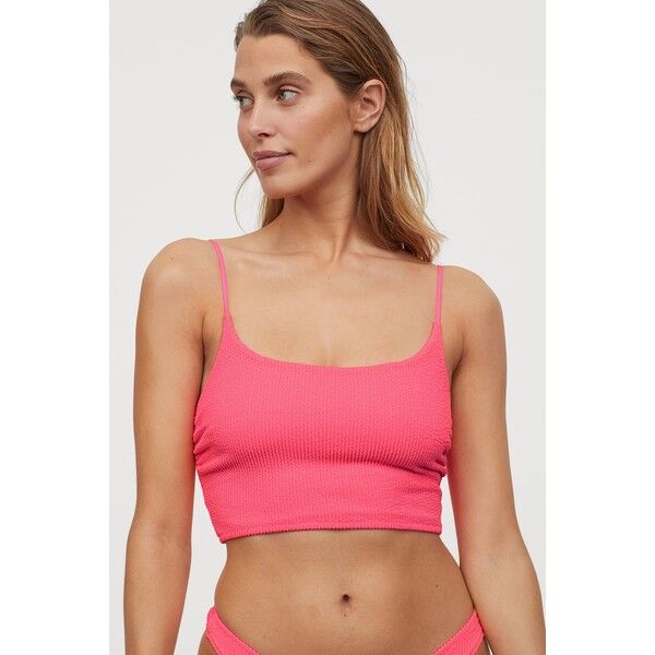 H&M Góra od kostiumu 0812363002 Neonoworóżowy