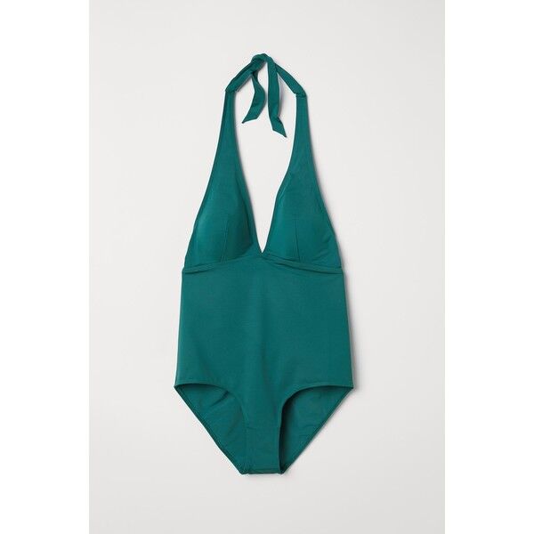 H&M H&M+ Kostium kąpielowy 0584633002 Szmaragdowy