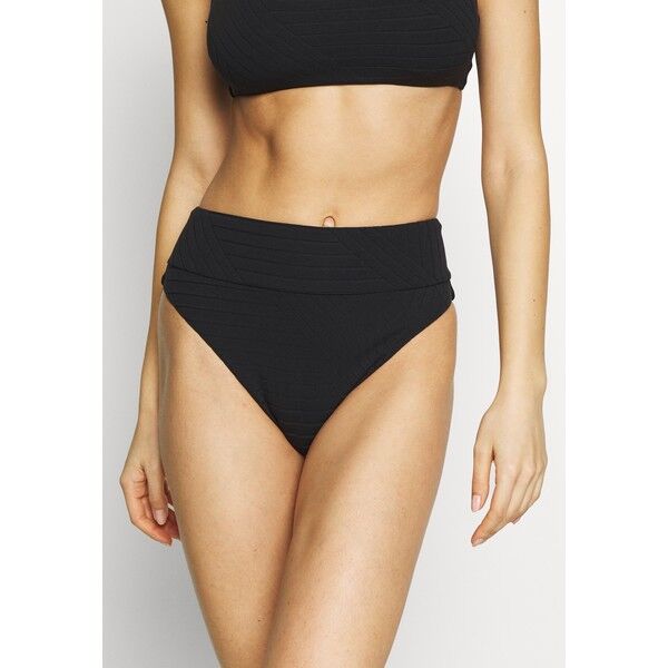 aerie HI CUT CHEEKY PIECED Dół od bikini true black AEF81I00A