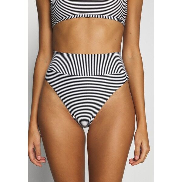 aerie HI CUT CHEEKY PRINTED FEEDER STRIPE Dół od bikini true black AEF81I00I