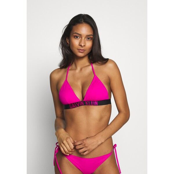 Calvin Klein Swimwear INTENSE POWER FIXED TRIANGLE Góra od bikini pink C1781J01B