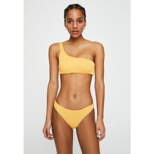 PULL&BEAR MANDARINFARBENES Góra od bikini mottled yellow PUC81H000