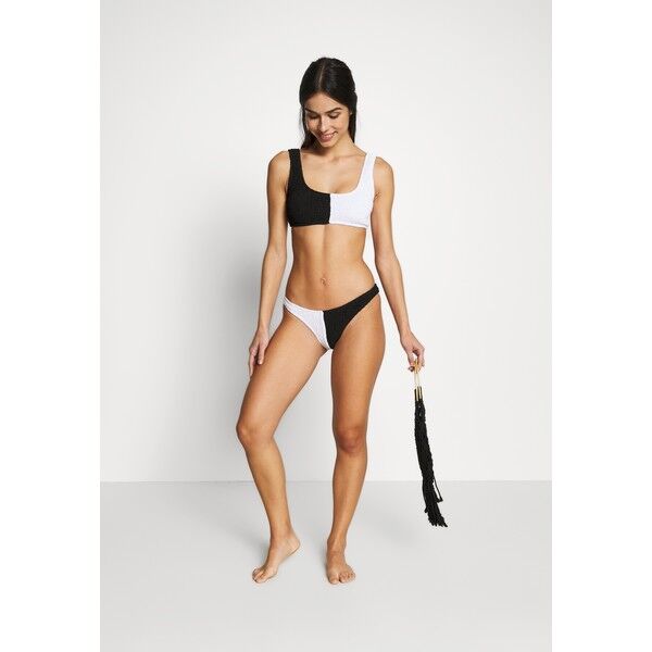 Missguided CONTRAST CRINKLE CONTRAST CRINKLE BOTTOMS SET Bikini white M0Q81L029