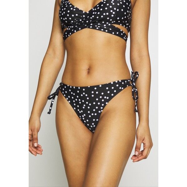 Warehouse MONO SPOT WRAP BIKINI Góra od bikini black/white WA281J004