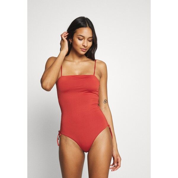 Pieces PCJILA SWIMSUIT Kostium kąpielowy red ochre PE381G00J