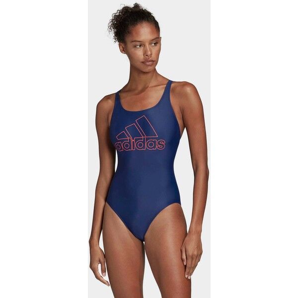 adidas Performance ATHLY V LOGO SWIMSUIT Kostium kąpielowy tech indigo AD581G045
