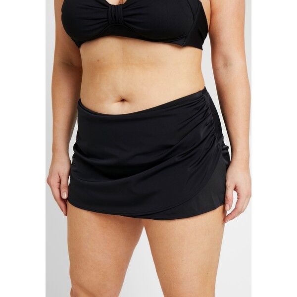 Elomi ESSENTIALS WRAP SKIRTED BRIEF Dół od bikini black E0781I002