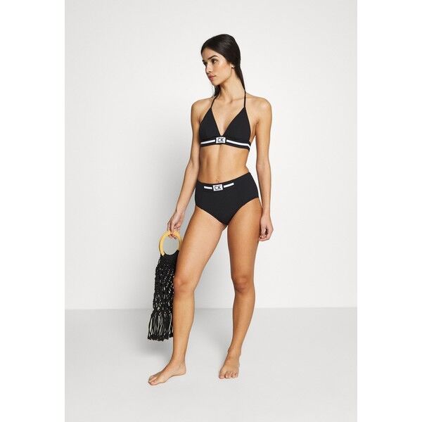 Calvin Klein Swimwear CORE RESET HIGH WAIST Dół od bikini black C1781I01F