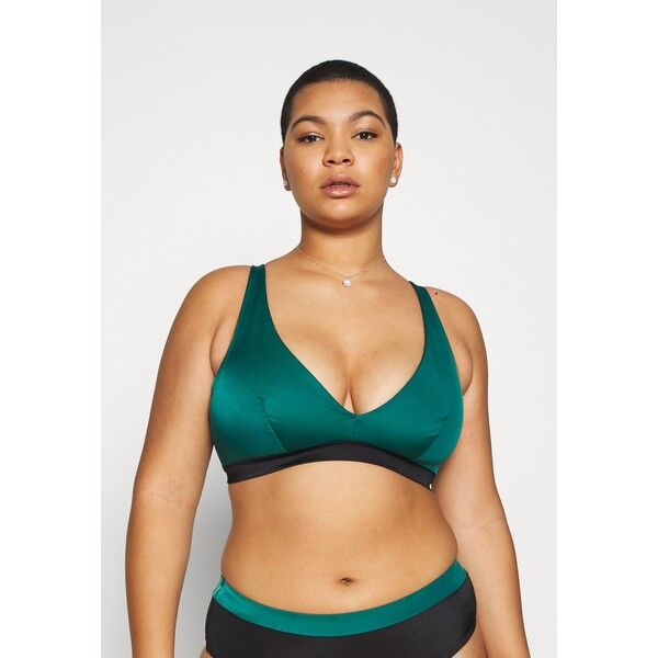 DORINA CURVES ATTICANON PADDED PLUNGE Góra od bikini green DOH81J00I