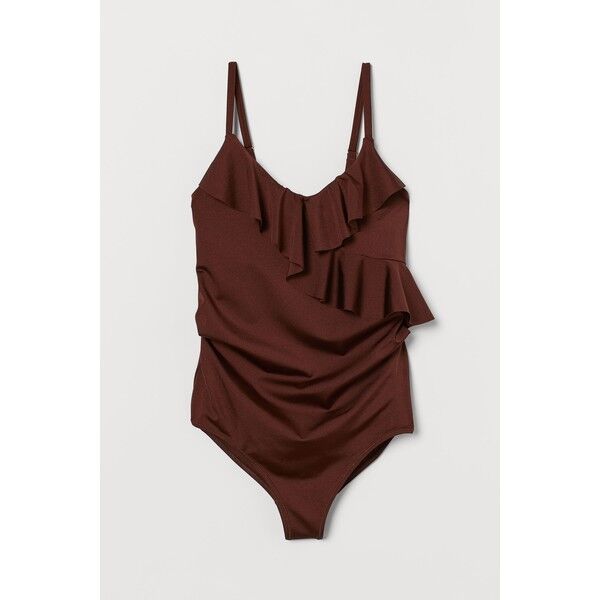 H&M MAMA Kostium kąpielowy 0716545004 Ciemnobrązowy
