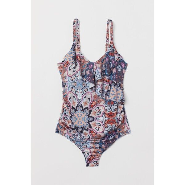 H&M MAMA Kostium kąpielowy 0716545004 Niebieski/Paisley
