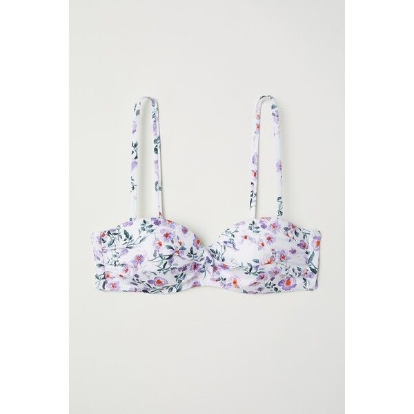 H&M Góra od kostiumu 0589599017 Biały/Kwiaty