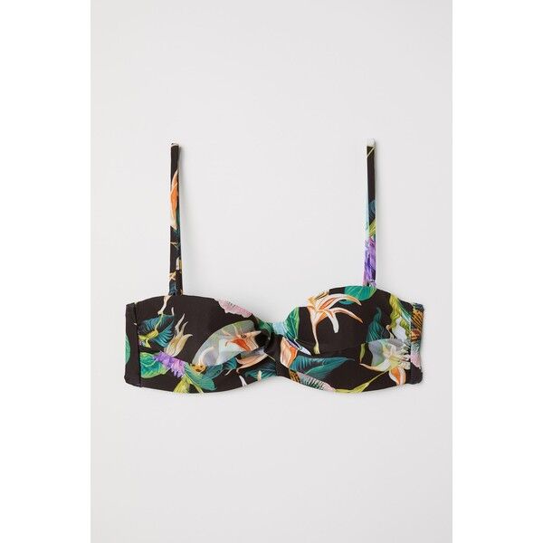 H&M Góra od kostiumu 0589599017 Czarny/Wzór