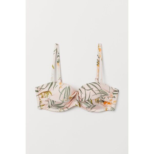 H&M Góra od kostiumu 0589599017 Jasnomorelowy/Wzór
