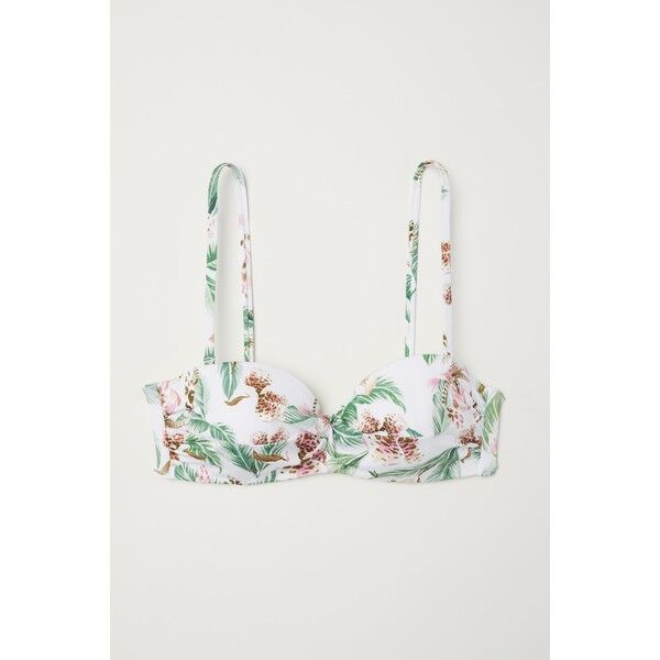 H&M Góra od kostiumu 0589599017 Biały/Wzór