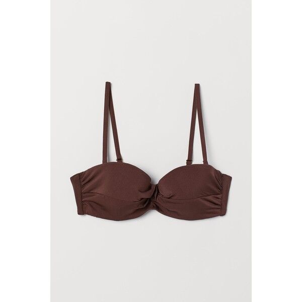H&M Góra od kostiumu 0589599017 Ciemnobrązowy
