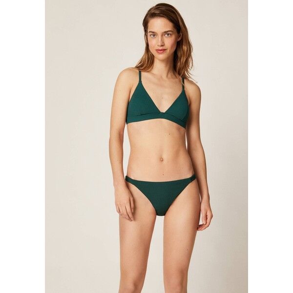OYSHO TEXTURIERTES TRIANGEL-BIKINIOBERTEIL 30712139 Góra od bikini evergreen OY181A0MG