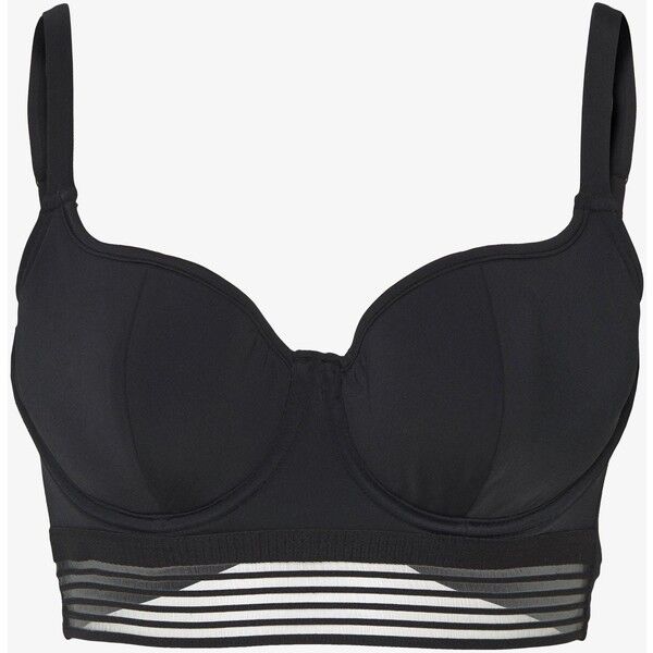 Pour Moi INFINITY LONGLINE UNDERWIRED LIGHTLY PADDED Góra od bikini black POJ81J00W