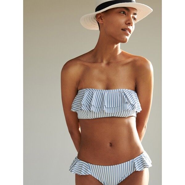 Reserved Bandażowa góra od bikini w paski XY985-55X