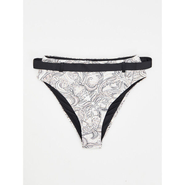 Reserved Wzorzysty dół od bikini z paskiem YL960-99X