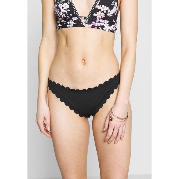 LASCANA PANTS CHEEKY SCALLOP Dół od bikini black L8381I02E
