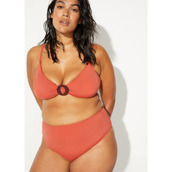 Mango Majtki wyciete connie Koralowy 67085697-CONNIE-LV