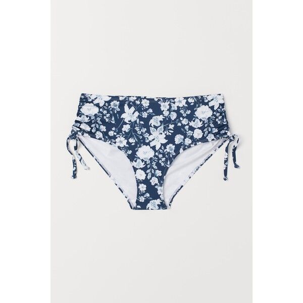 H&M H&M+ Dół od kostiumu 0710278001 Ciemnoniebieski/Kwiaty