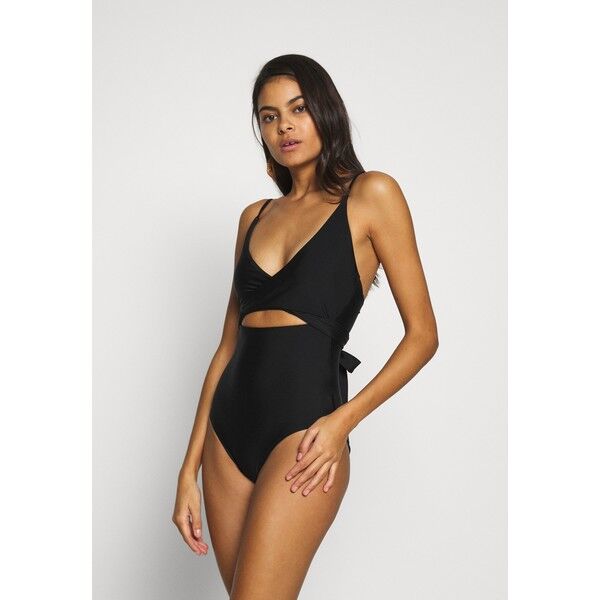 aerie ONE PIECE WRAP SOLID Kostium kąpielowy true black AEF81G000