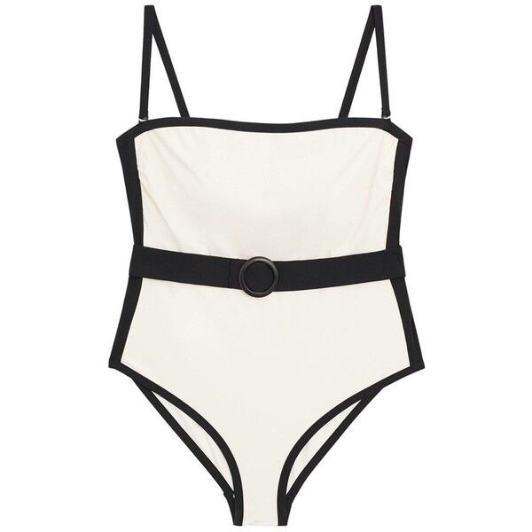Violeta by Mango URSULA Kostium kąpielowy white VM481G00O