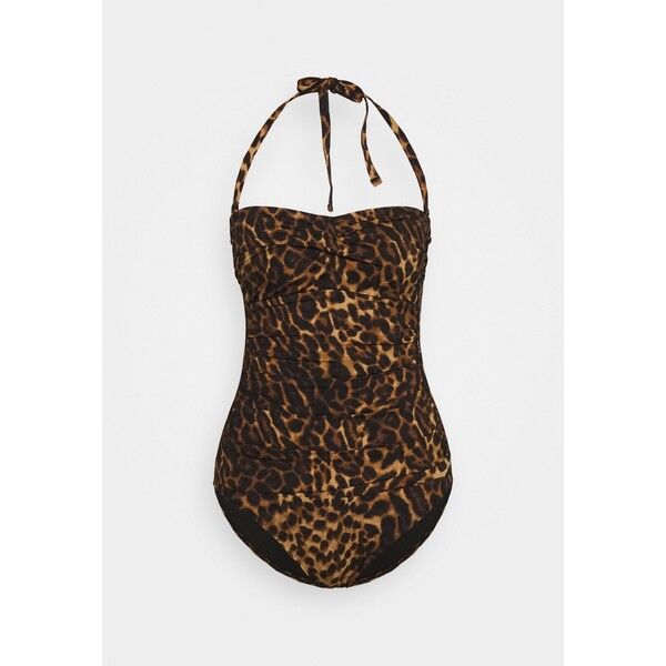 Lauren Ralph Lauren TWIST BANDEAU Kostium kąpielowy brown L4281G00O