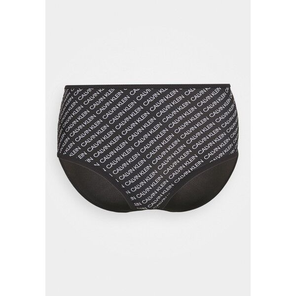 Calvin Klein Swimwear CORE HIGH RISE Dół od bikini black C1781I01V