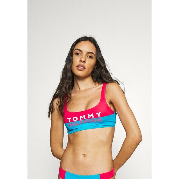Tommy Hilfiger BOLD BRALETTE Góra od bikini laser pink TO181J01K