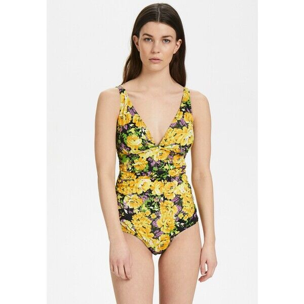 Gestuz ARTYGZ Kostium kąpielowy yellow flower garden GE281G005