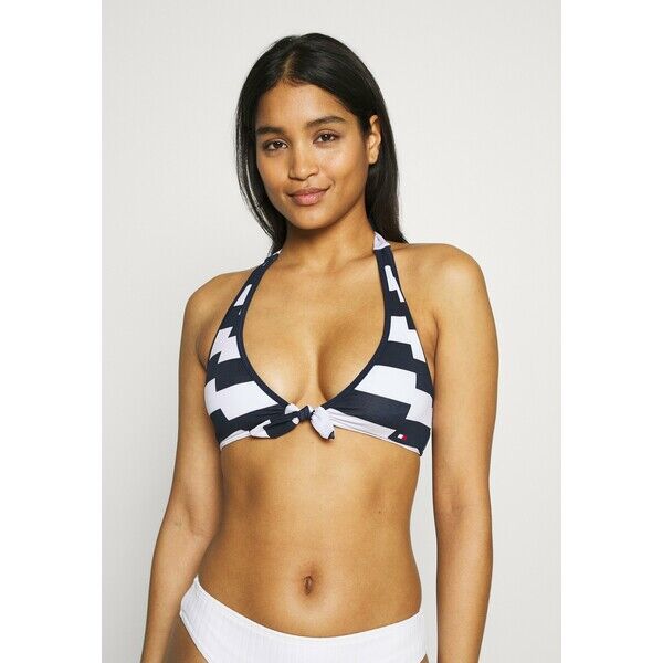 Tommy Hilfiger HALTER Góra od bikini pitch blue TO181J01J