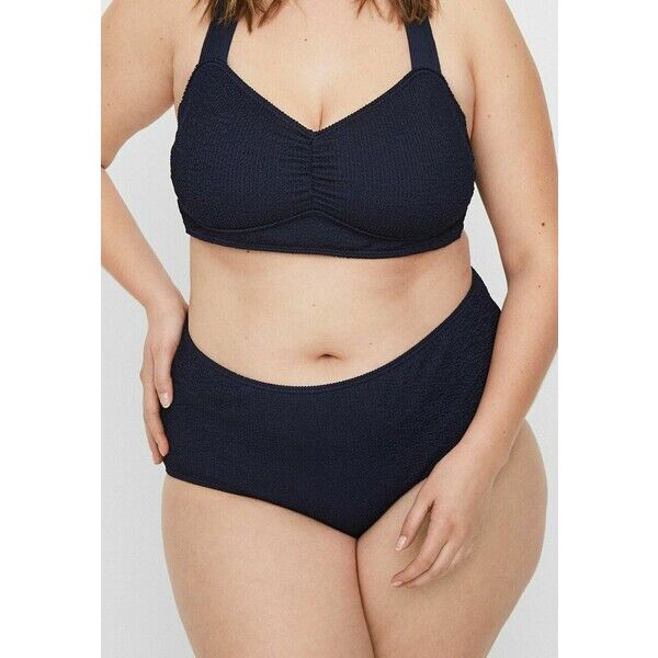 JUNAROSE by VERO MODA JUNAROSE BY VERO MODA BIKINI-HÖSCHEN HIGH WAIST Dół od bikini navy blazer JR481I00H