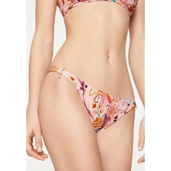 OYSHO KLASSISCHER BIKINISLIP MIT BLUMENPRINT IM INDISCHEN STIL 3073445 Dół od bikini multi-coloured OY181I0CL