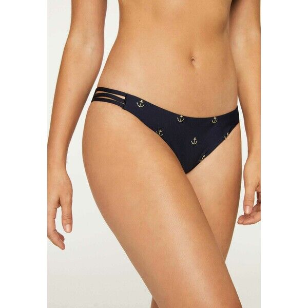 OYSHO ANCHOR 30726245 Dół od bikini dark blue OY181I0DB
