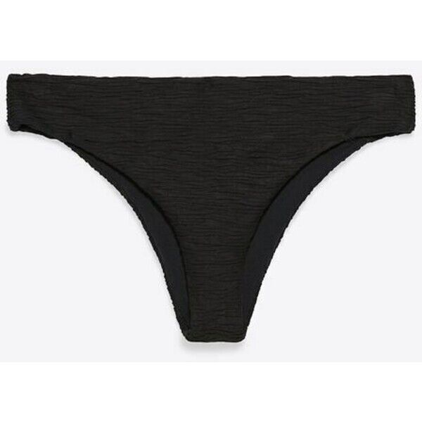 Zara DÓŁ OD BIKINI Z TKANINY STRUKTURALNEJ Czarny 0501/016
