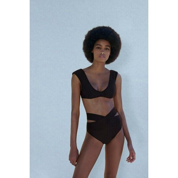 Zara TOP OD BIKINI Czarny 0167/001