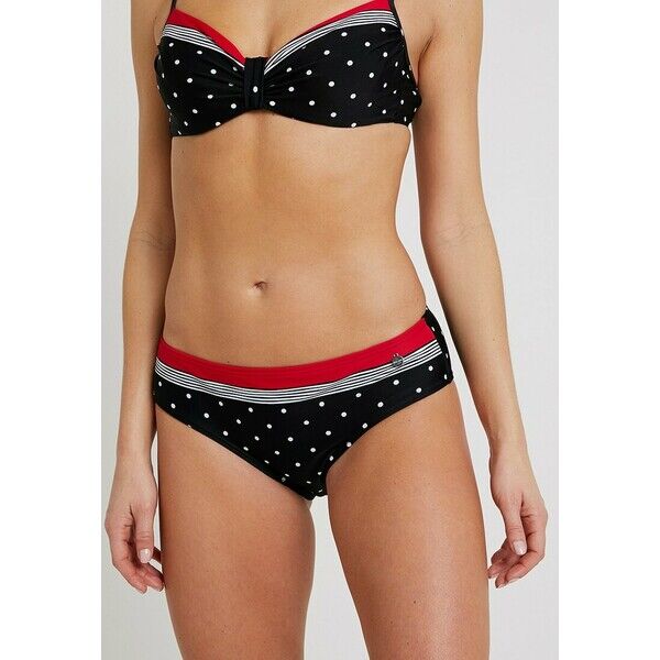 b'LASCANA PANTS D\xc3\xb3\xc5\x82 od bikini black/red L8381I00Z'