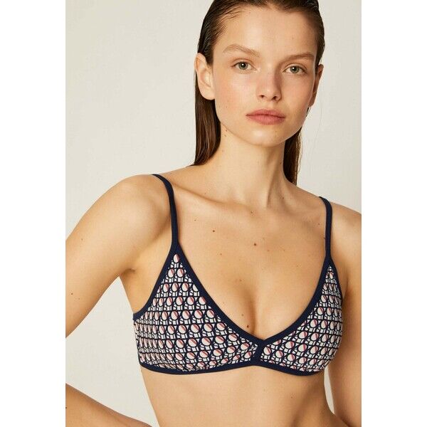 OYSHO TRIANGEL-BIKINIOBERTEIL MIT LOGO 30712377 Góra od bikini dark blue OY181J05Z