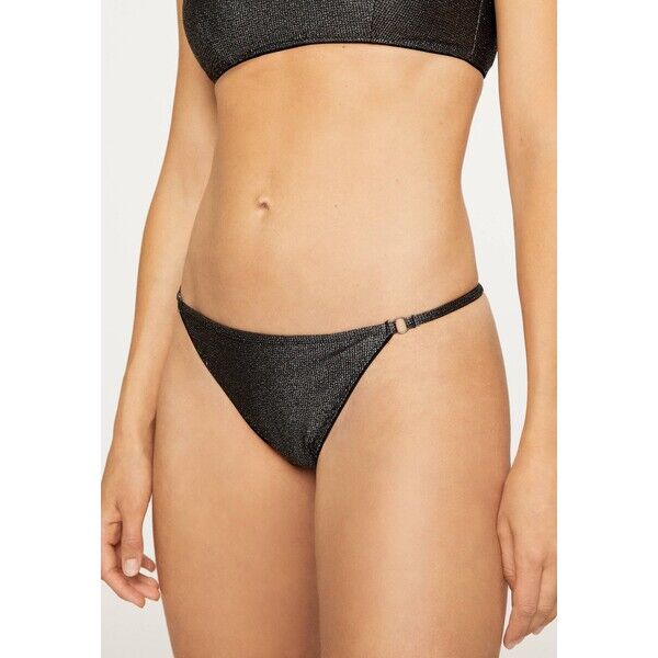OYSHO SHINY STRAPPY Dół od bikini dark grey OY181I0DV