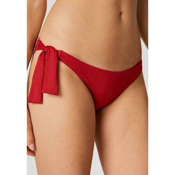 OYSHO MIT SCHLEIFEN Dół od bikini red OY121G008