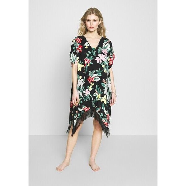 Pour Moi MIAMI BRIGHTS TASSEL COVER UP Akcesoria plażowe black POJ81H007