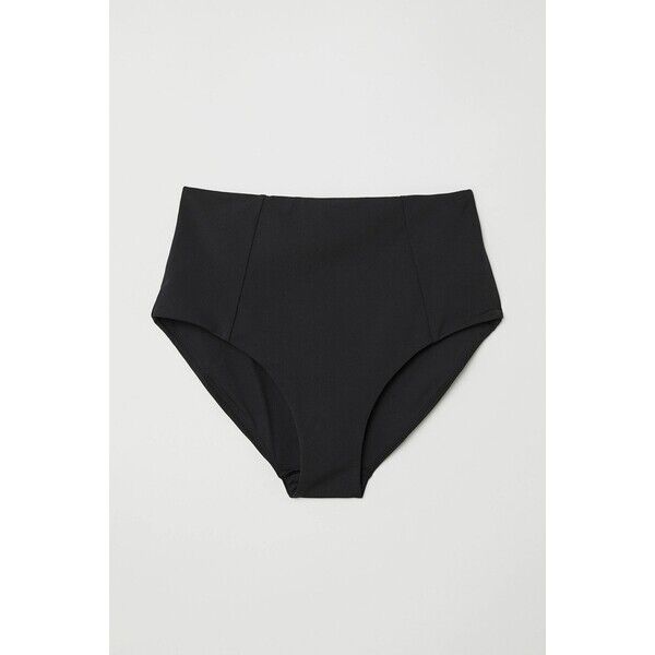 H&M Dół od kostiumu High Waist 0600886001 Czarny