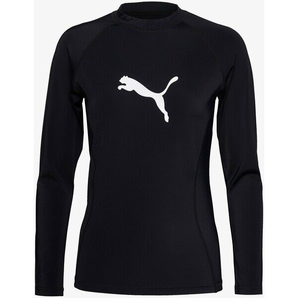 Puma SWIM WOMEN LONG SLEEVE RASH GUARD Góra od bikini black PU181N003
