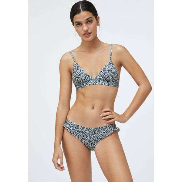 OYSHO DITSY FLORAL Dół od bikini blue OY181I0FA